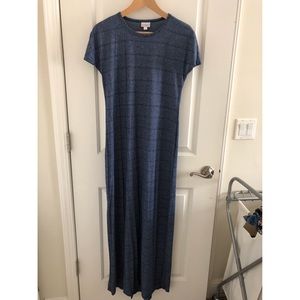 Lularoe small Heathered blue Maria dress